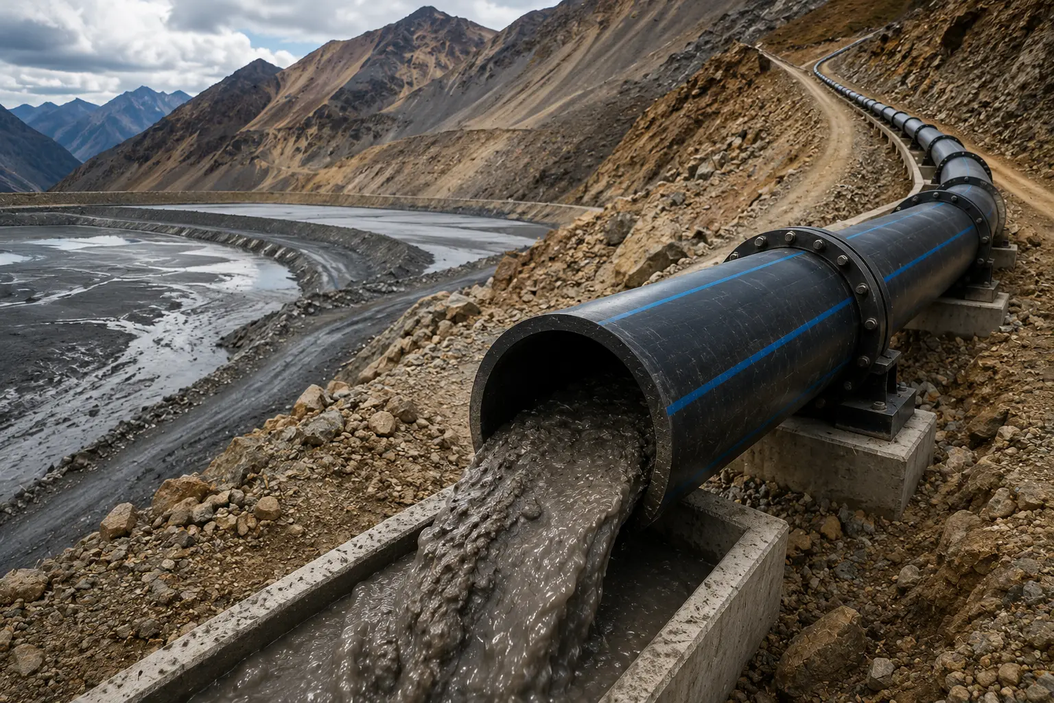 Conducción HDPE para proyecto minero